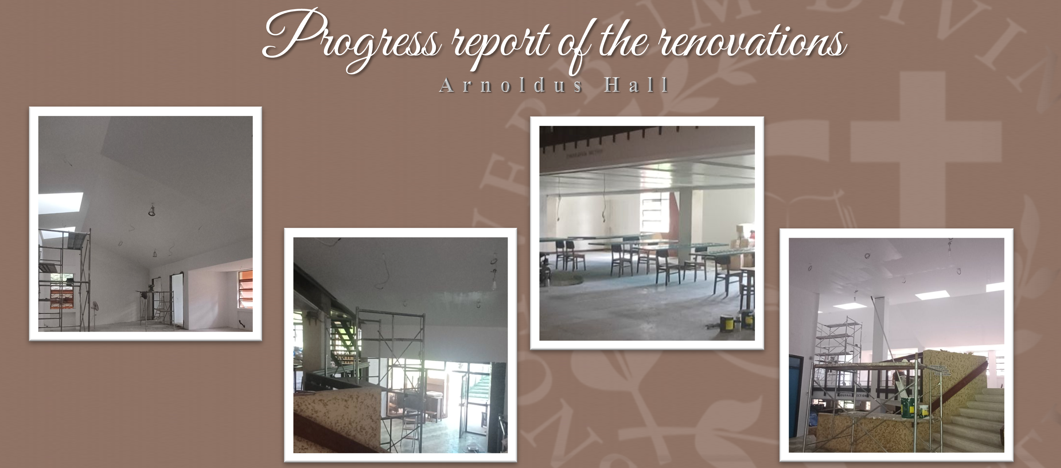 Progress report of the renovations (Arnoldus Hall)